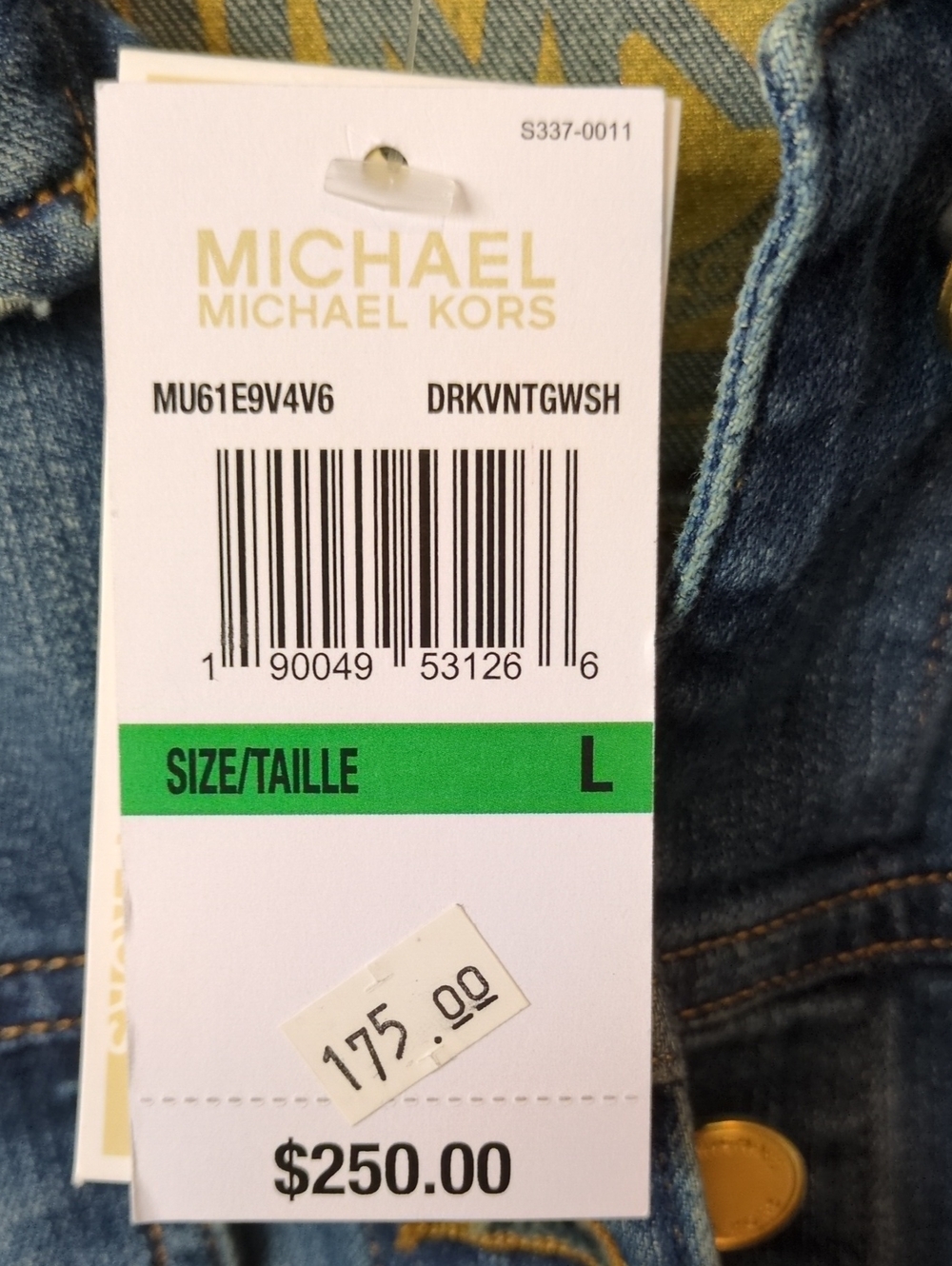 Michael Kors Women's Jean Jacket New With Tags - Picture 10 of 10